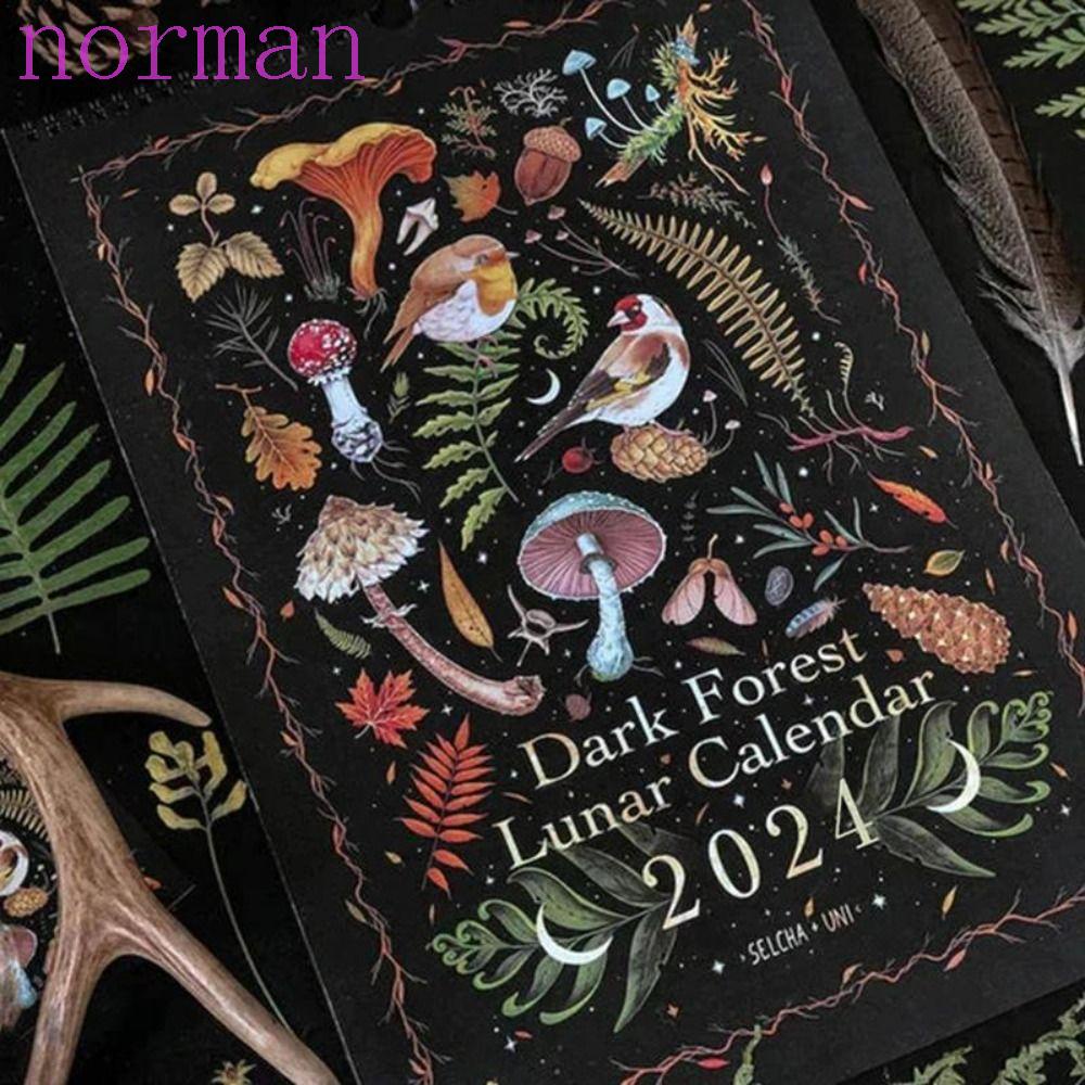 NORMAN Astrology Moon Calendar, Schedule Planner Yearly Agenda 2024