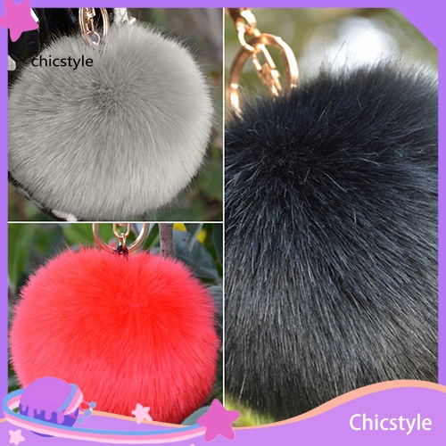 Furry on sale ball keychain