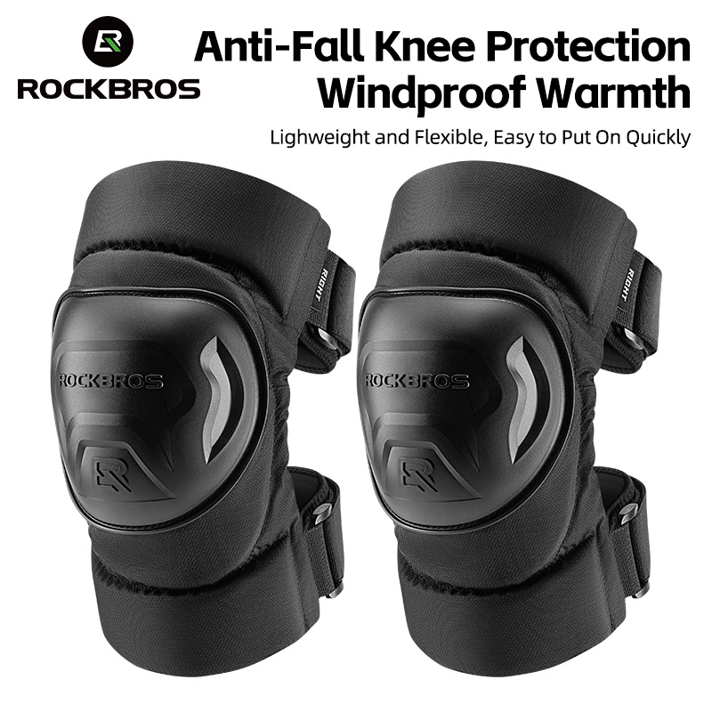 3 day Delivery ROCKBROS Motorcycle Knee Support Motorbike Knee Pads Reflective Roller Skate Knee Brace Anti collision Windproof Ultralight Motor