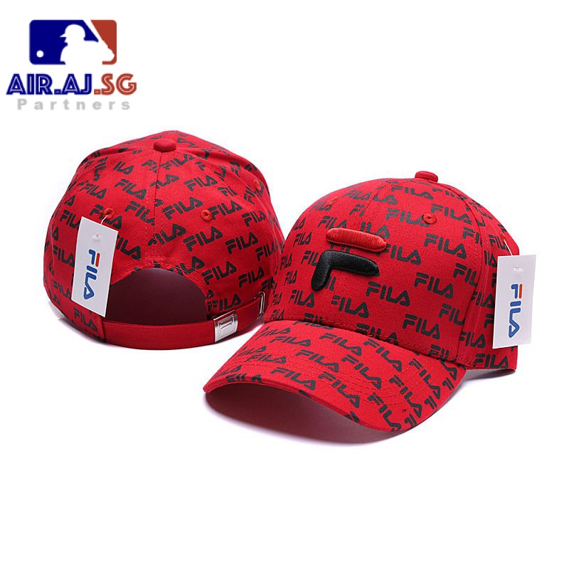 Red fila clearance hat