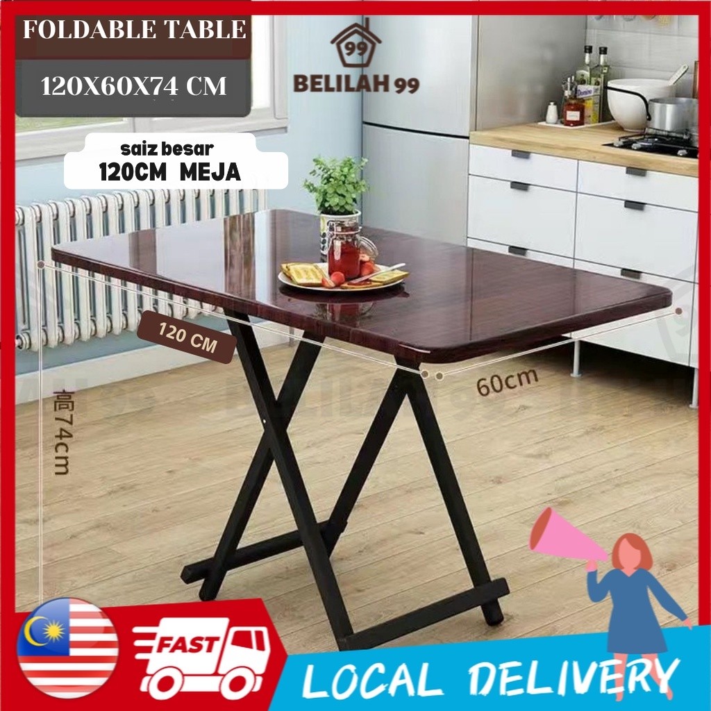 Belilah Foldable Table Dining Table Folding Portable Meja Lipat Meja ...