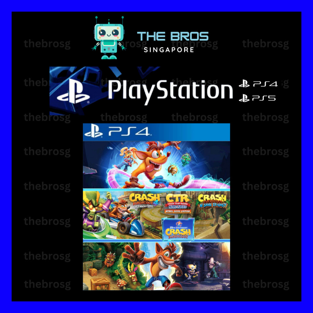 ⭐ PS4 PS5 PlayStation Digital Game Crash Bandicoot 25th
