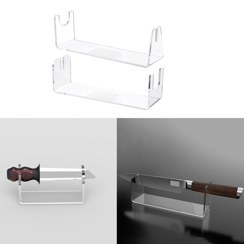 JJ* Knives Acrylic Display Stand Decorative Rack for Home Kitchen ...