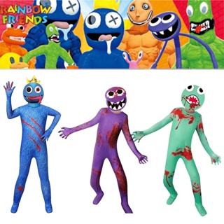 Rainbow Friends Costume For Kids Jumpsuits Purple Monster Cosplay