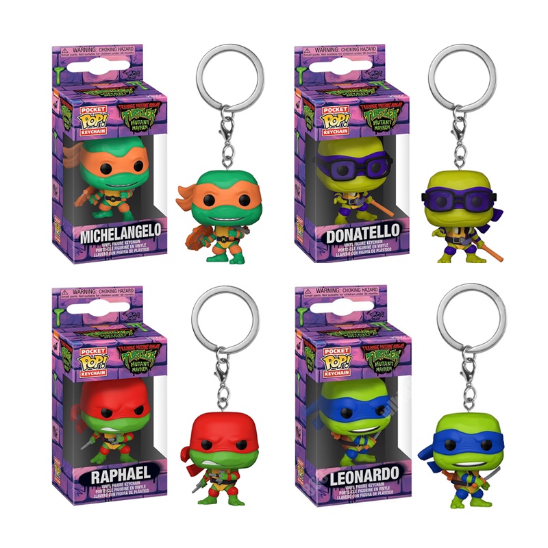 TMNT Keychain Ninja Turtle: Mutation Chaos Donatello Leonardo ...