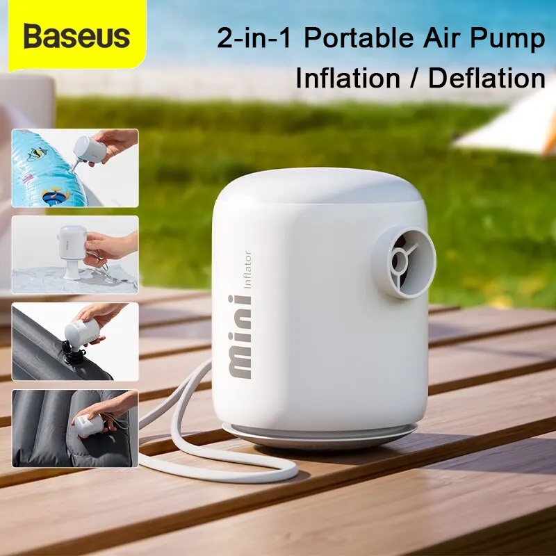 [SG Ready Stock] Baseus Portable Air Pump Electric Air Compressor For