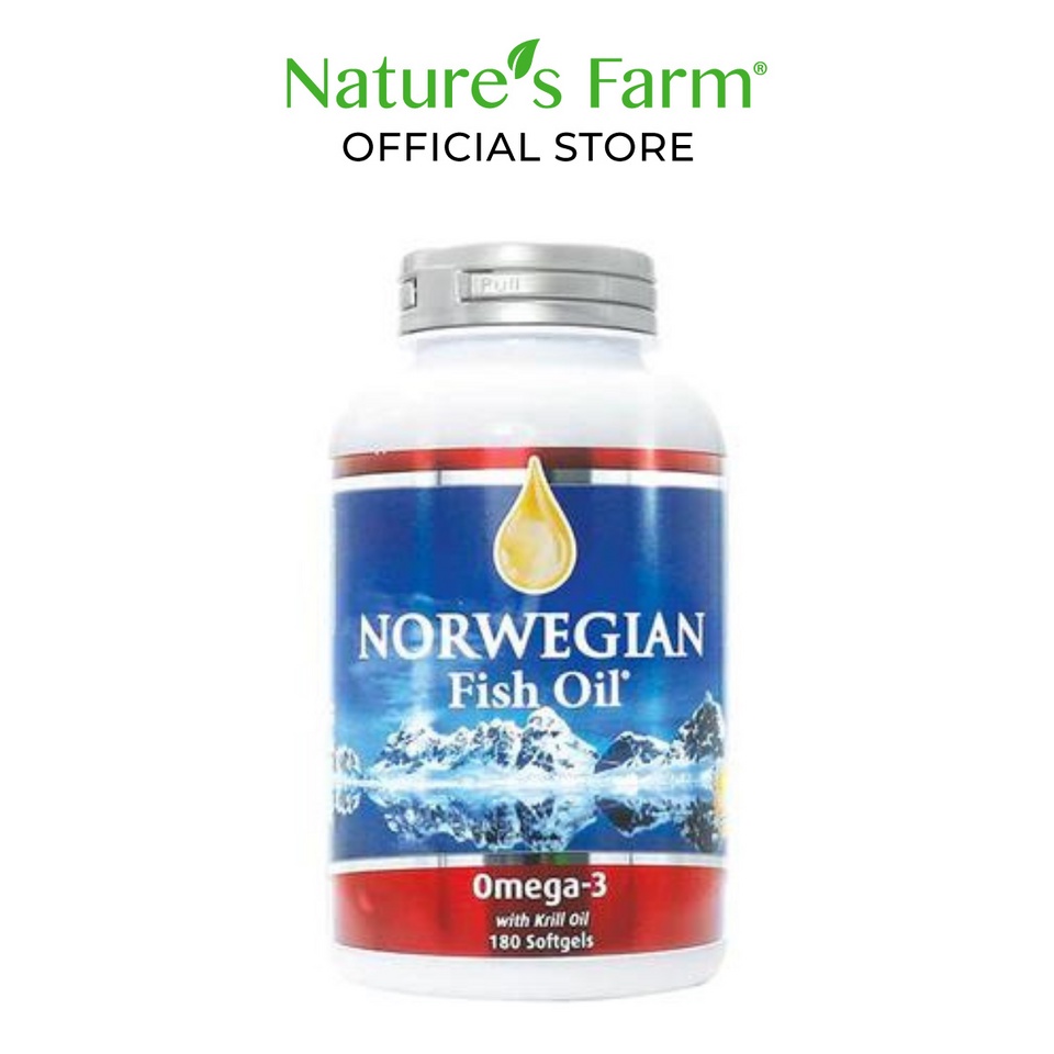 Norwegian Fish Oil® Omega 3 with Krill Oil 1000mg, 180s Shopee Singapore