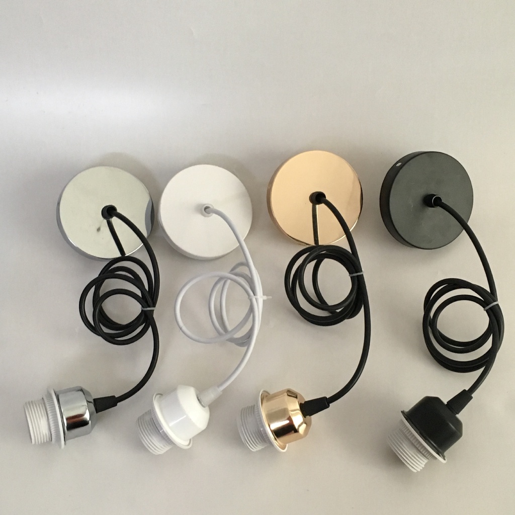 E27 All-tooth Lamp Holder 2m Wire Lampshade Lamp Holder Lighting Lamps ...