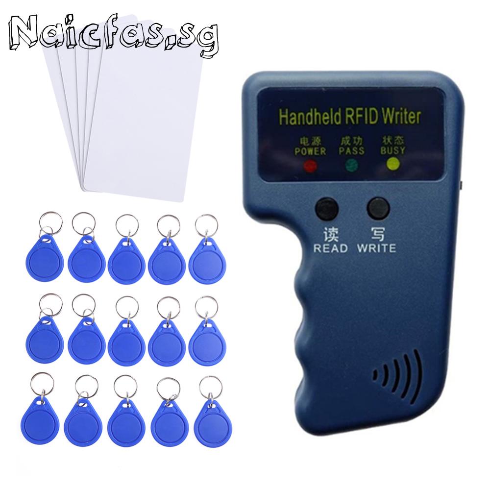 Handheld 125KHz RFID Copier ID Reader Writer Programmer Card Duplicator ...