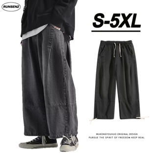 Men's Jeans Mens Retro Baggy Jeans Hip Hop Loose Skateboard Denim Pants  Brand Clothes Size 29-38