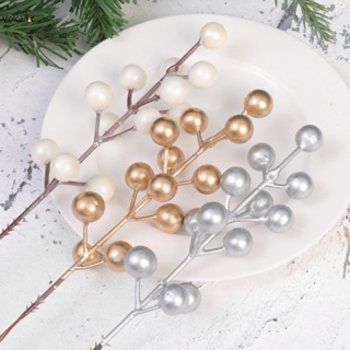 6PCS Christmas White Berry Stems,40CM Artificial White Berries Burgundy  White Berry Picks Holly Berries Branches for Christmas Tree Decorations DIY  Crafts Holiday Season Winter Home Decorations : : Home & Kitchen
