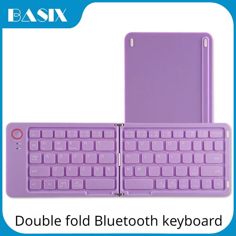 Mini Bluetooth Foldable Keyboard Portable Folding Wireless Keypad for