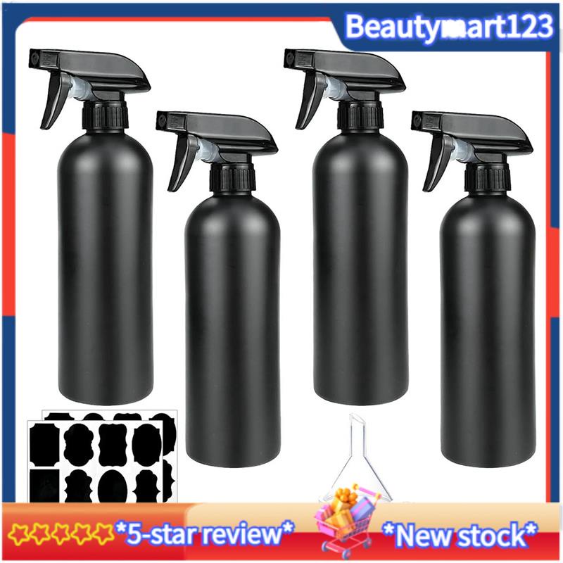 【BM】Pack of 4 Spray Bottles Plastic Spray Bottles Hairdressing Spray