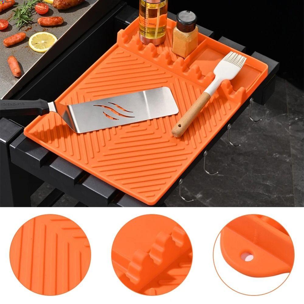 LEOTA Silicone Griddle Mat, Food Grade Flexible Side Shelf Mat, Durable