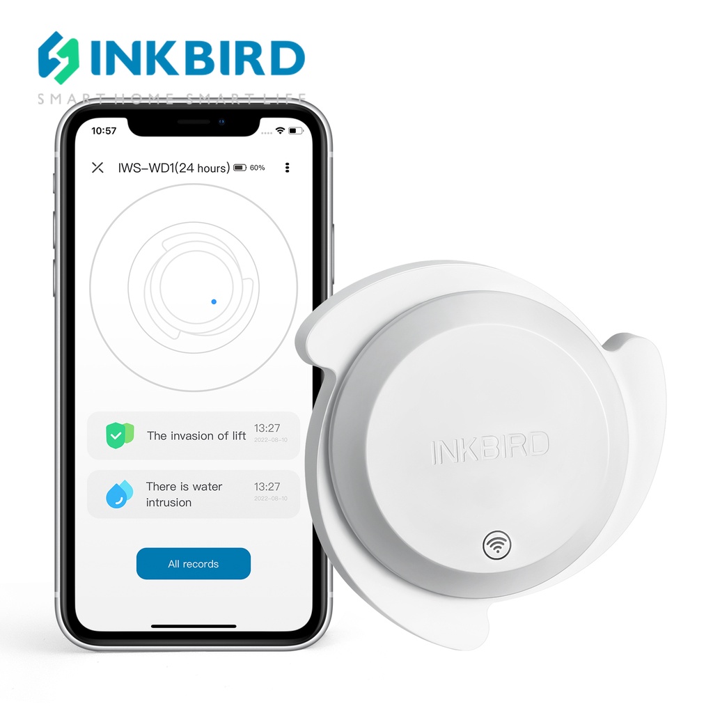 Inkbird Iws Wd1 Wi Fi Water Sensor Detector Water Leakage Water Leak