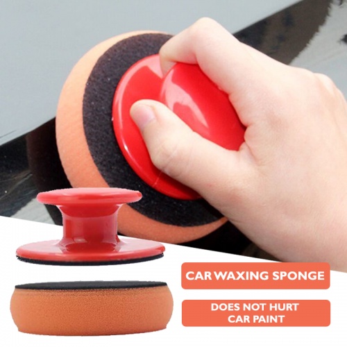 Car Polish Pad Wax Sponge Cleaning Kit With Handle Span Polish Kereta Shopee Singapore