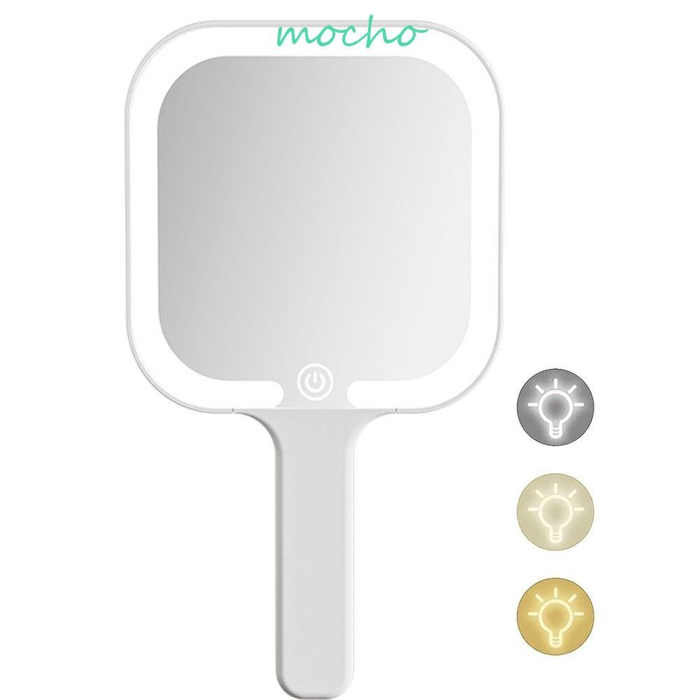 MOCHO LED Makeup Mirror, Fill Light Hand-held Lighted Hand Mirror ...