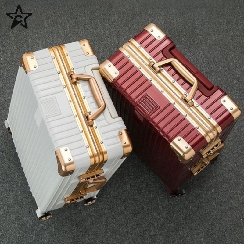 ZF Luggage Alloy Suitcase Large Capacity Luggage Suitcase 20/22/24/26