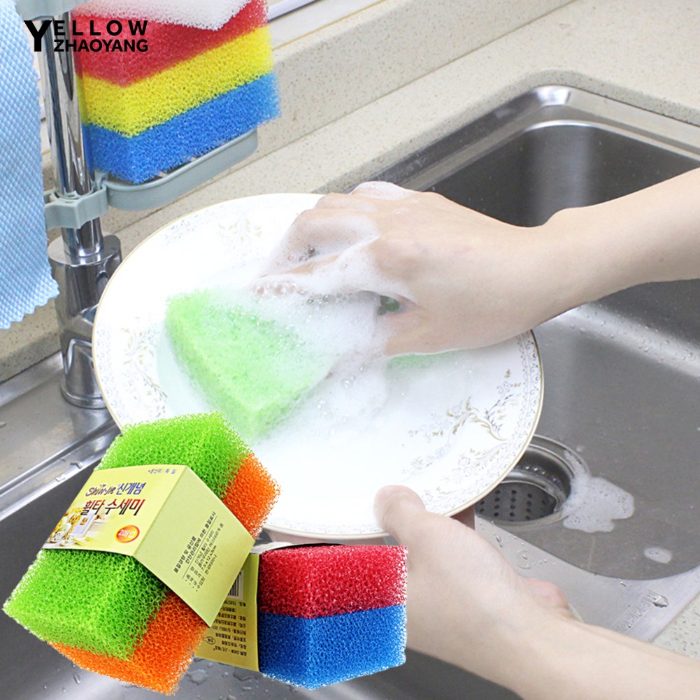 2pcs Random Color Cleaning Rag,Kitchen Dishcloth , Dish Cloths For Washing  Dishes
