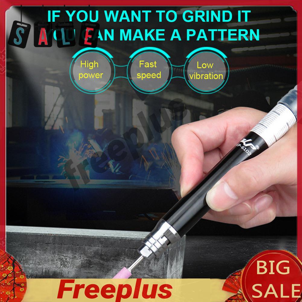 Air Micro Die Grinder Kit Pneumatic 3mm Pencil Die Grinder Set 6500RPM