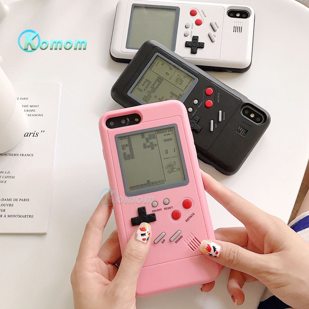 Game Machine Tetris Gameboy Phone Case For iPhone 12 MIni 11 Pro X Xr SE Xs  Max 7 8 Plus Gaming phone case | Shopee Singapore