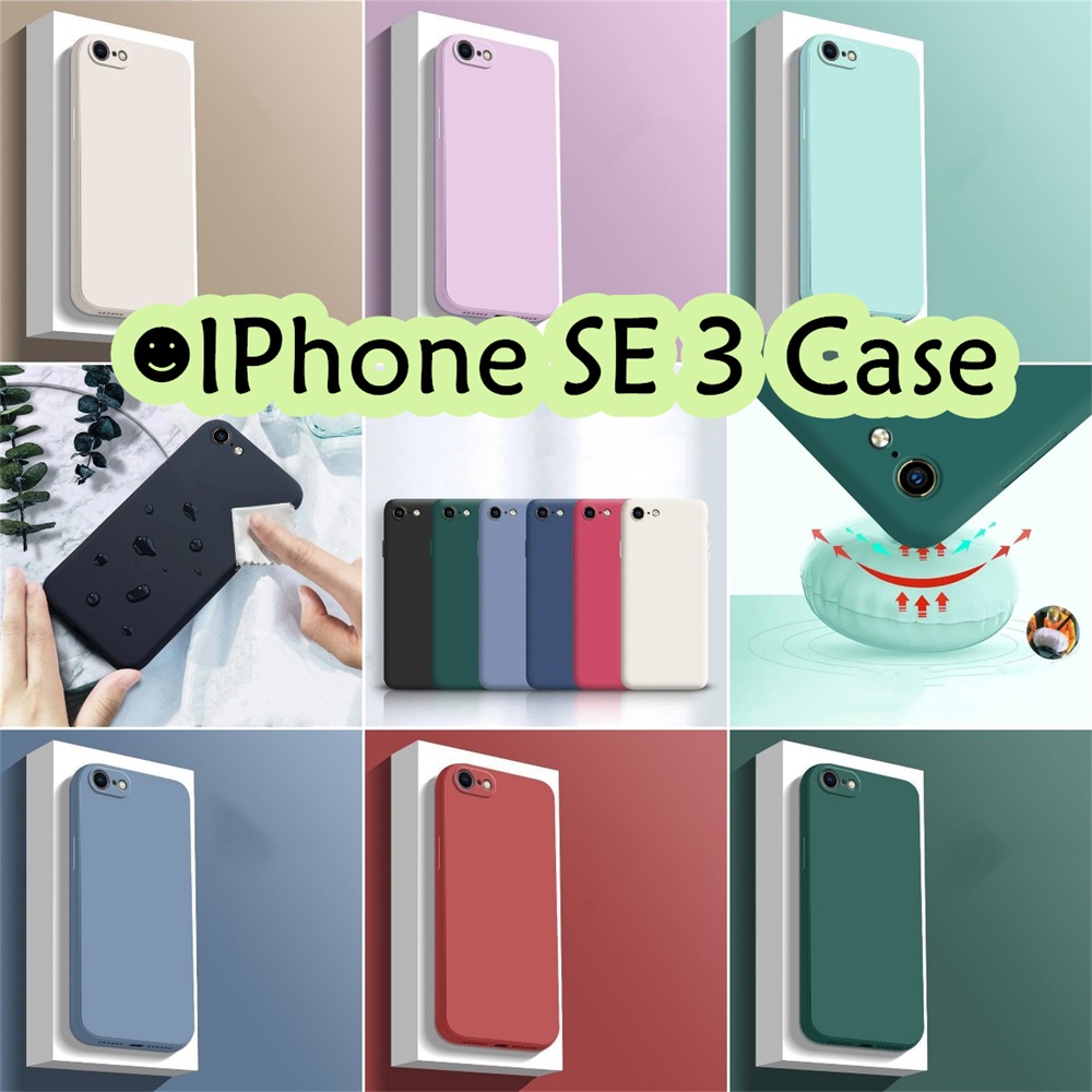 READY STOCK! For IPhone SE 3 Case Silicone Full Cover Case Straight ...