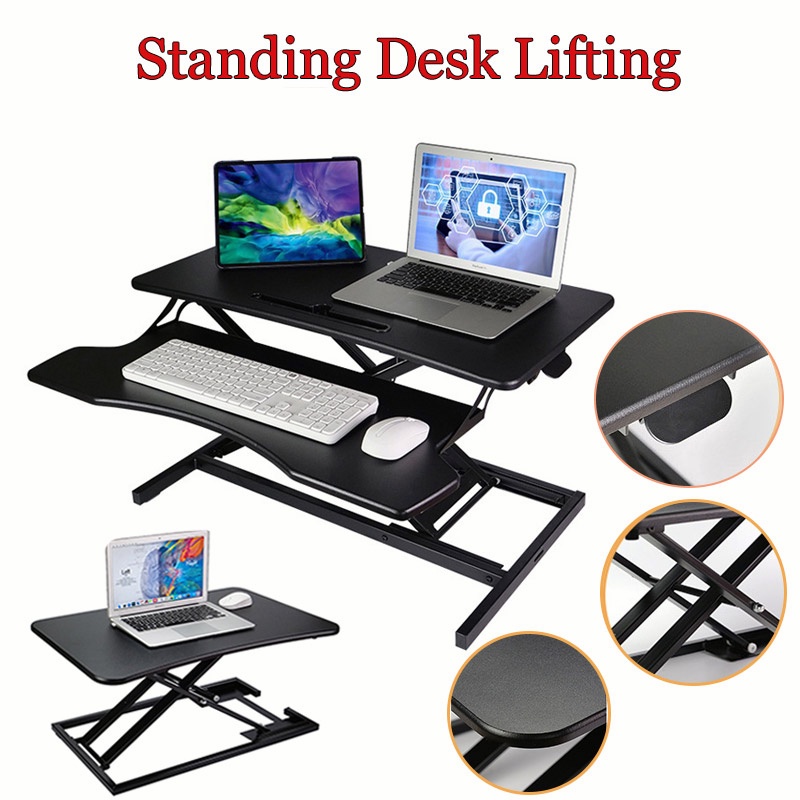 EmmAmy Ergonomic Standing Desk Lifting Adjustable Height Laptop Stand ...