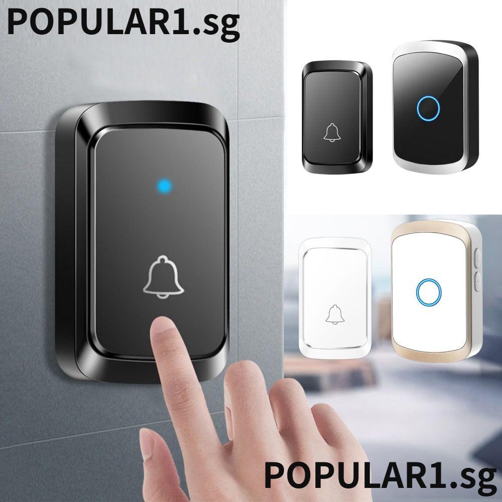 POPULAR Wireless Doorbell, 5 Volume Levels Battery USB Powered Mini