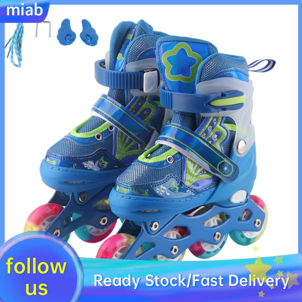 Maib Inline Skates Toddler Blades High Hardness PU Wheel with Light Up