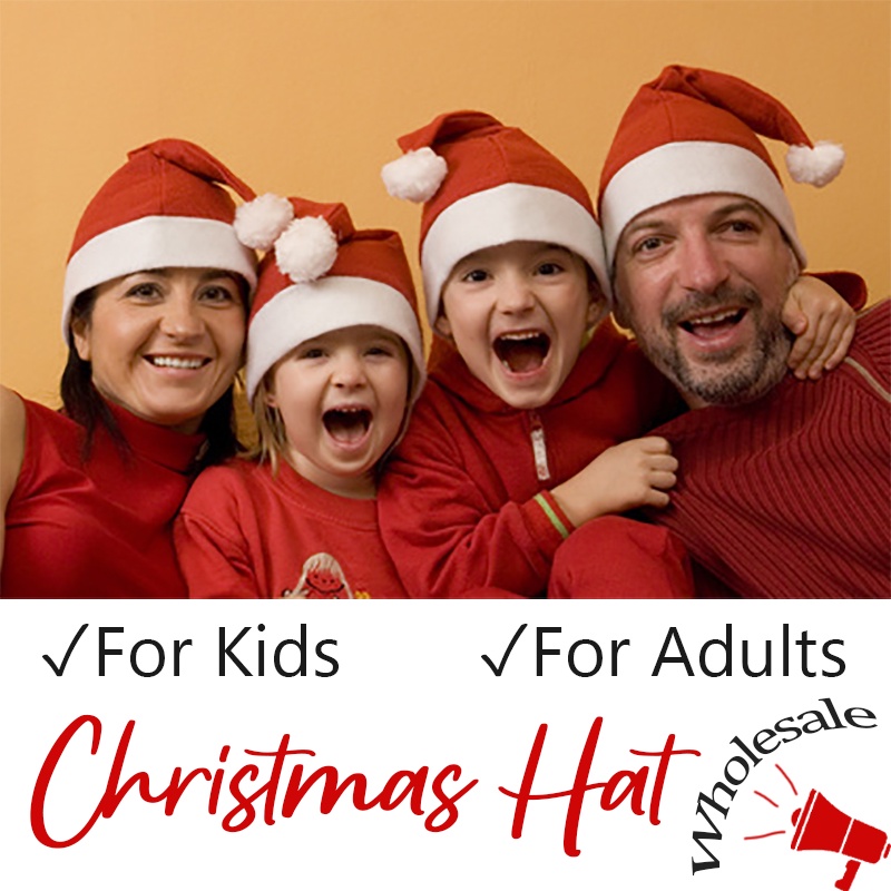 Haginbaby【Ready Stock】 Christmas Hat Christmas Decorations Gift Adult