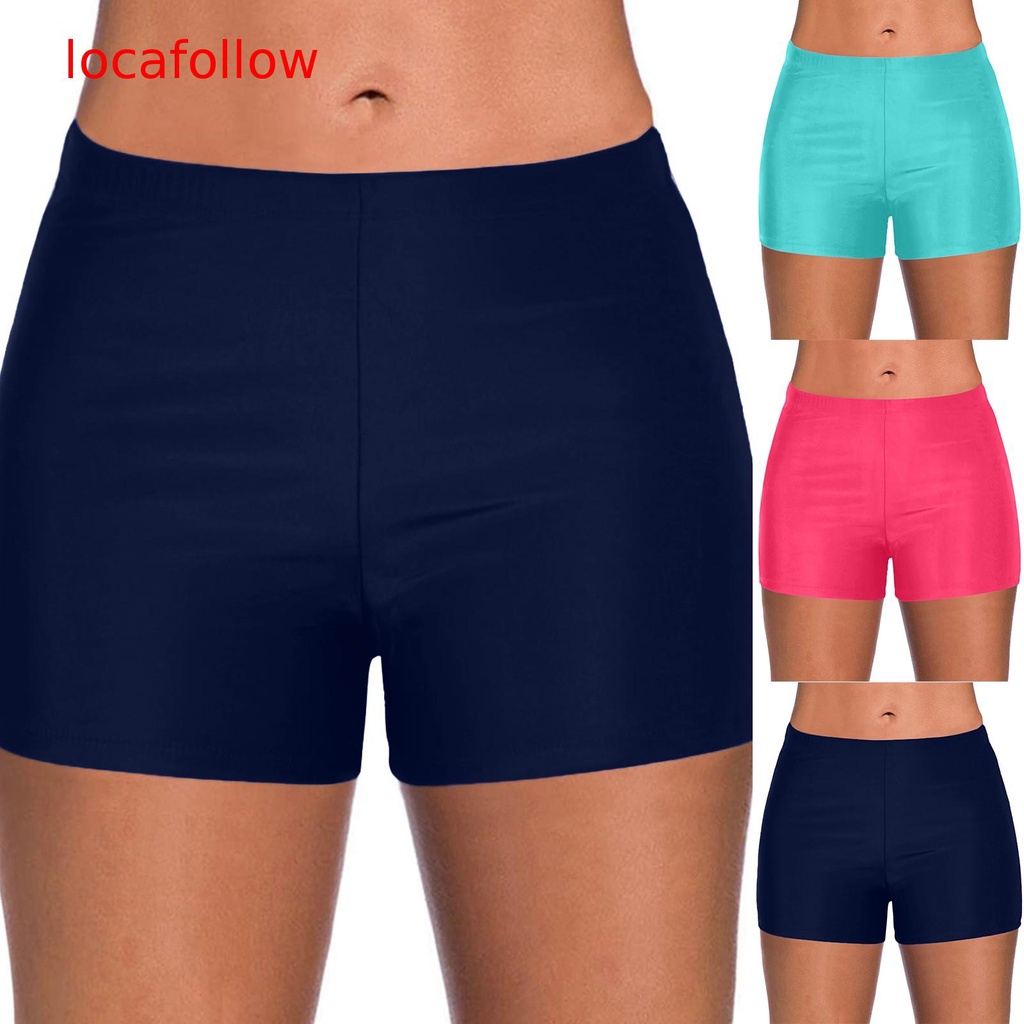 【Locafollow】 Women Running High Waist Bikini Bottoms Swim Briefs Beach