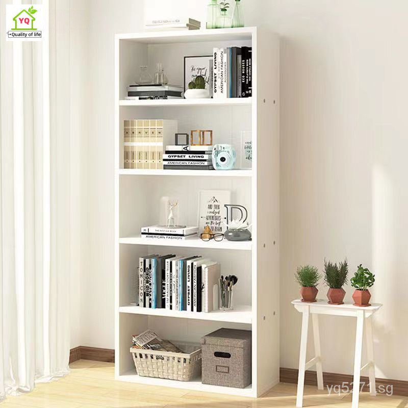 YQ Storage Shelf Wooden Bookshelf Sideboard Multilayer Home Floor ...