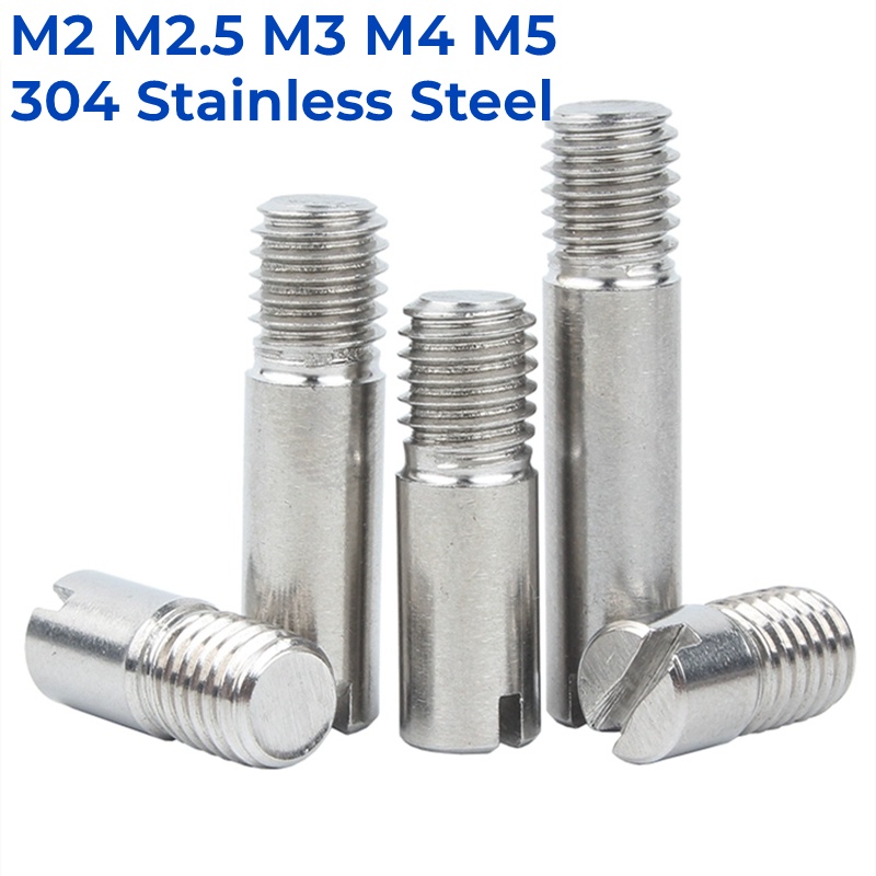 M2 M2.5 M3 M4 M5 GB878 304 Stainless Steel External Thread Slotted ...