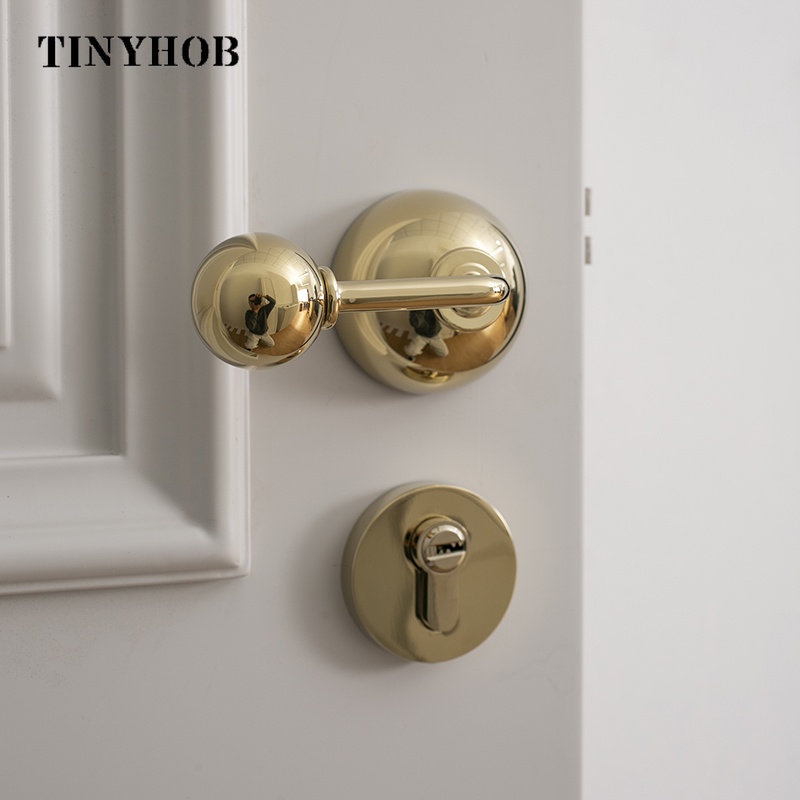 Gold Door Handles for Interior Doors /Door Locks for The Home Wood Door