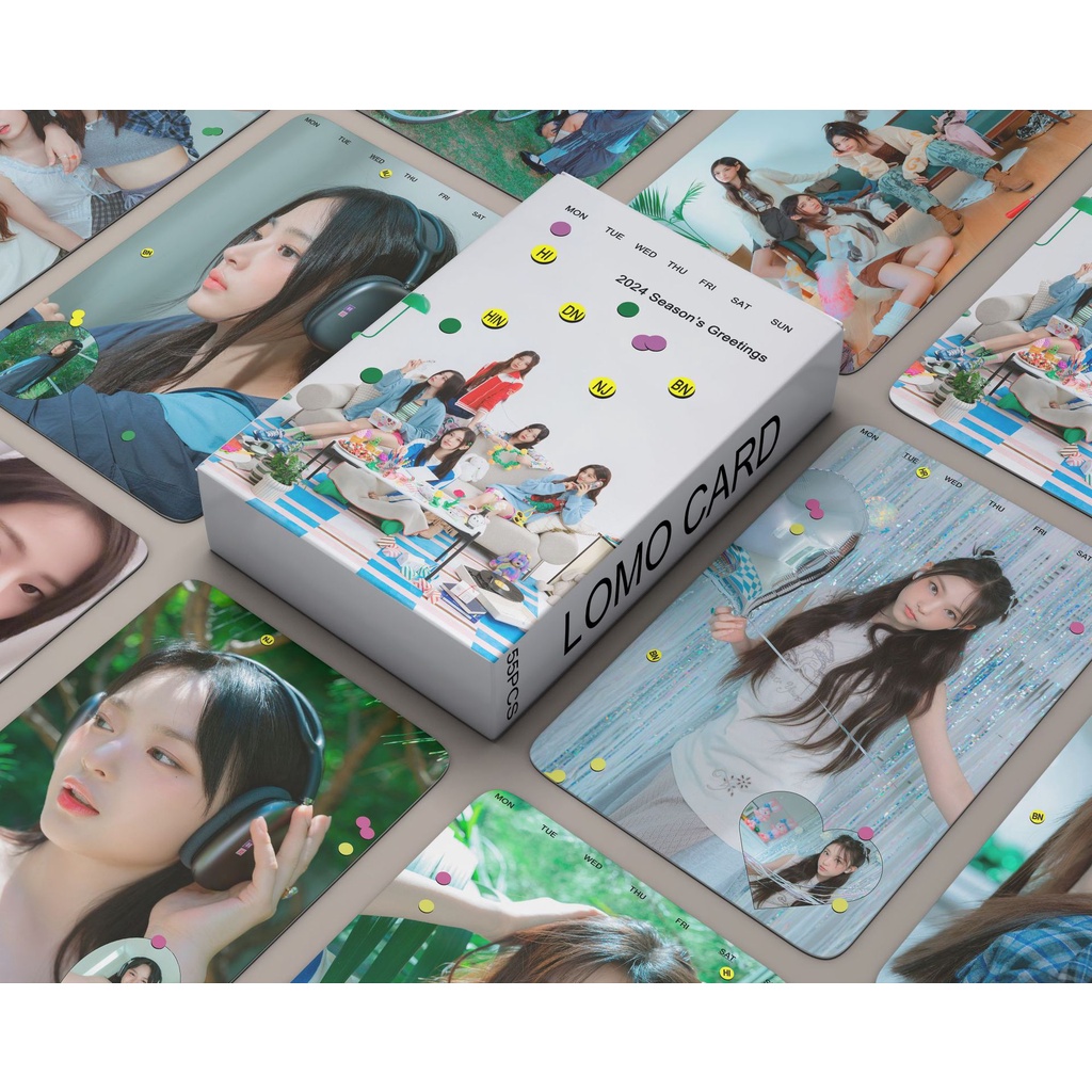 55pcs/box NJ Photocards 2024 Season's Greetings Album Billboard BBMAS ...