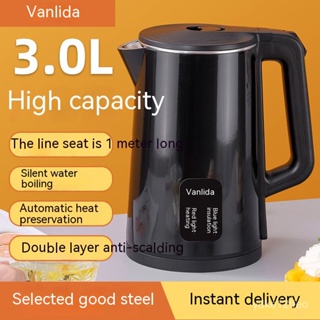 Blue Electric Kettle Temperature Control Water Boiler 2.3L 220V 110V 1500W  Stainless Steel Glass Electric Kettles - China Electric Kettle and Electric  Tea Kettle price