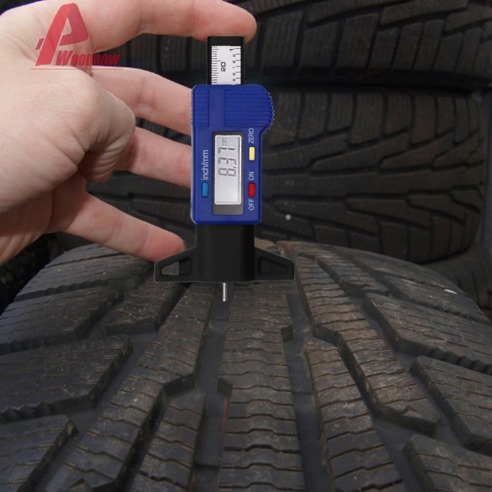 Digital Tyre Depth Gauge 25mm Digital Tread Depth Gauge Battery