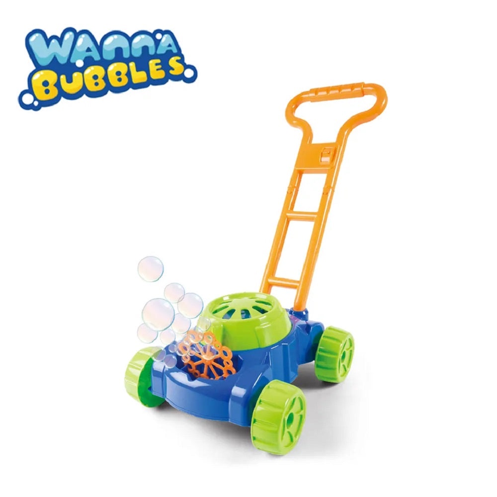 Wanna Bubbles Bubble Machine Walker Lawn Mower Themed Comes