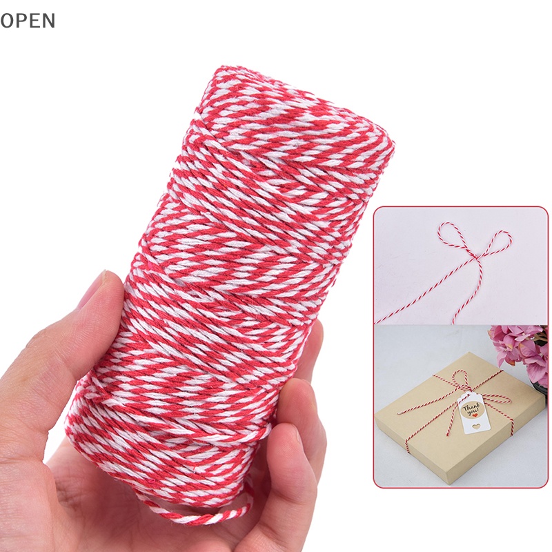 Cotton Rope Cord String 2 mm Bakers Candy Rope Ribbon Twine for Gift  Wrapping Arts Crafts Party Decorations - 3pcs 