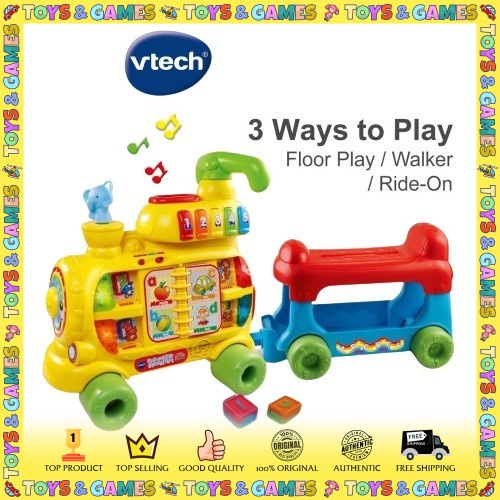 Vtech 4 in 1 Sit To Stand Ultimate Alphabet Train- Ride On Car and Push ...