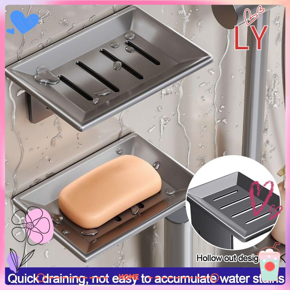 LY Soap Box, Wall Mounted Space Aluminum Soap Dish, Creative Metal