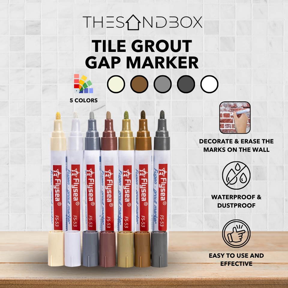Tile Grout Gap Marker [ Pen Filler Floor Wall Sealer Toilet Bathroom
