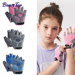 1 Pair Adjustable Kids Sports Gloves Half Finger for Boys Girls Cycling Gloves Non Slip Fingerless Exercise Gloves for Fishing Biking Exercise Training Roller Skating Parkour Shopee Singapore