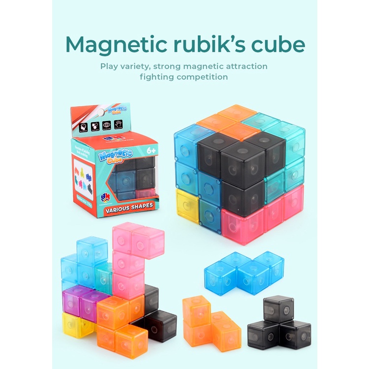 Premium Magnetic Cube Various Shape Cubes Christmas Gift Children Magic ...