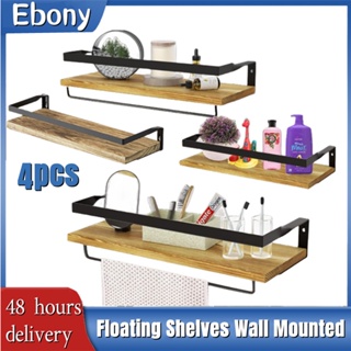 1set Acrylic Floating Shelf For Wall Mounting, Suitable For Bathroom,  Living Room And Kitchen