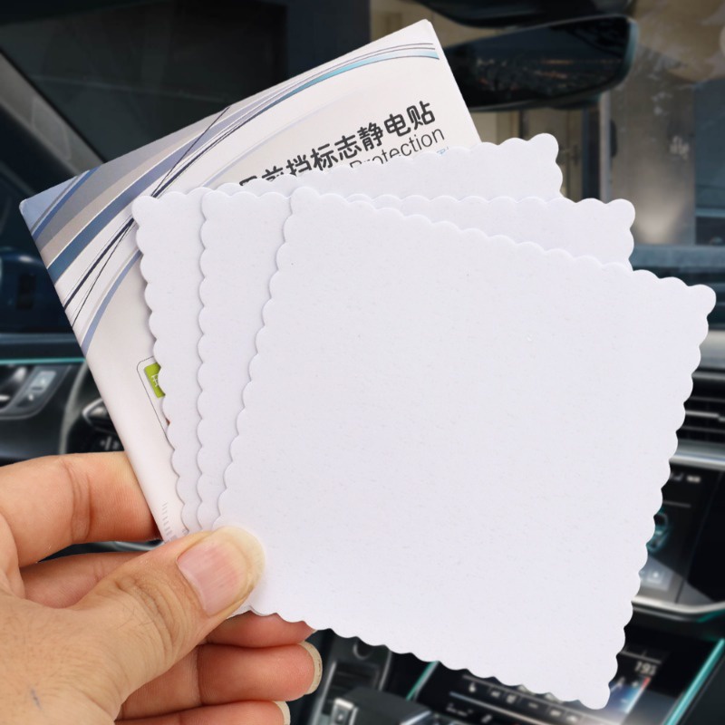 thumbnail image 2 of 9 Sheets Windshield Sticker Applicator And Blue Plastic Hand Applicator Squeegee Static Cling Window Film Clear Car Window Stickers 4 X 6 Inches Automotive Decals, Easy To Remove And Reapply 2 of 13