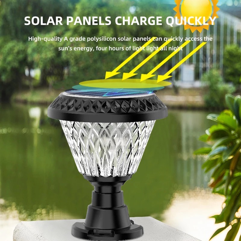 Modern Solar Ultra Bright Wall Stand Light Lawn Led Light Lamp Pelita ...