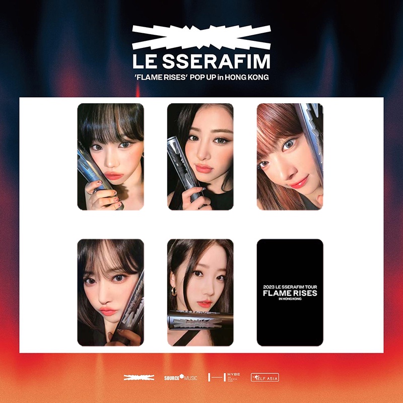 LESSERAFIM FLAME RISES Hong Kong Concert Entry Card SAKURA