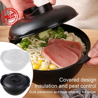 Clear Borosilicate Binaural Glass Bowl with Lid Large Capacity High  Temperature Salad Noodle Soup Pot Ramen Bowl