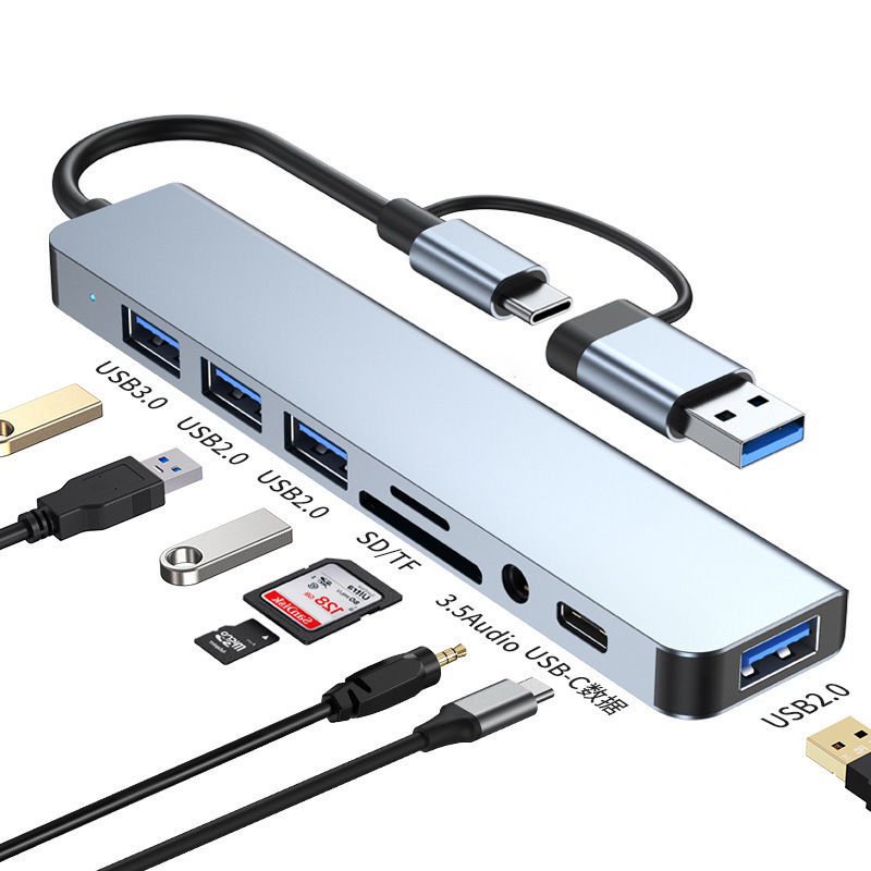 usb splitter cable typec3.0 docking station hub all-in-one extender ...